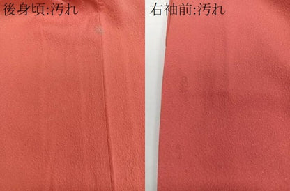 平和屋着物■上質な色無地　浅緋色　正絹　逸品　CABD2911xi