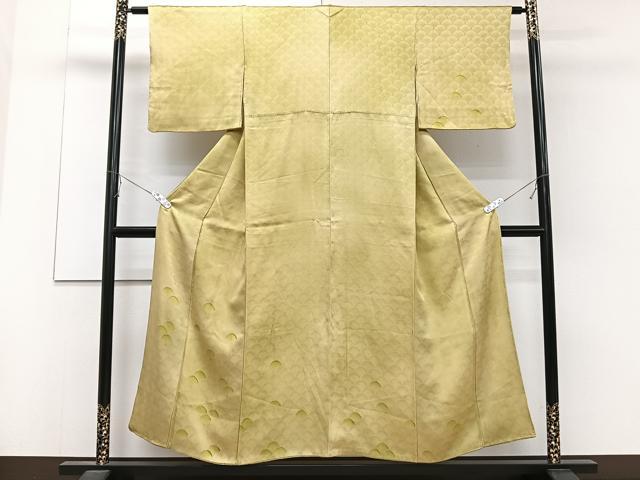 平和屋着物■訪問着 青海波地紋 地紋お越し 正絹 逸品 CABD2942xi