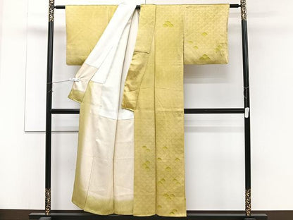 平和屋着物■訪問着 青海波地紋 地紋お越し 正絹 逸品 CABD2942xi