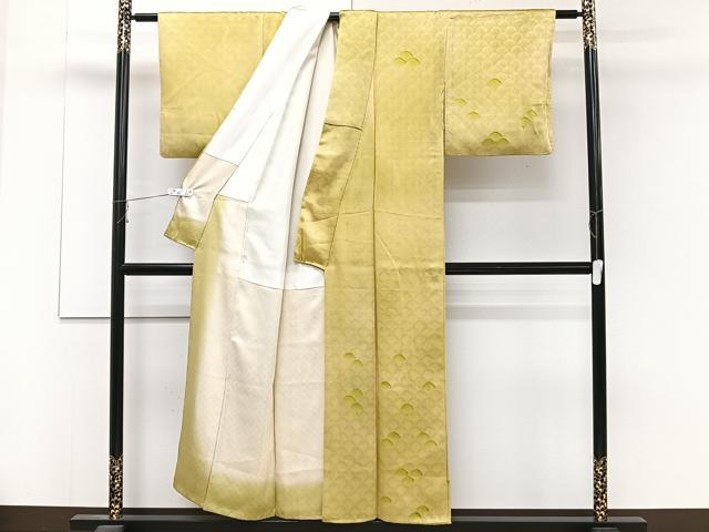 平和屋着物■訪問着 青海波地紋 地紋お越し 正絹 逸品 CABD2942xi