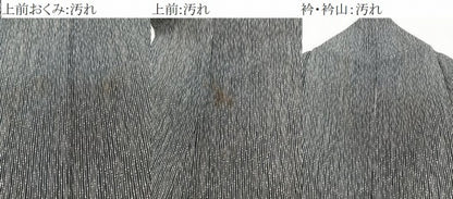 平和屋着物■上質な小紋 竹文 黒地 正絹 逸品 CABD2945xi