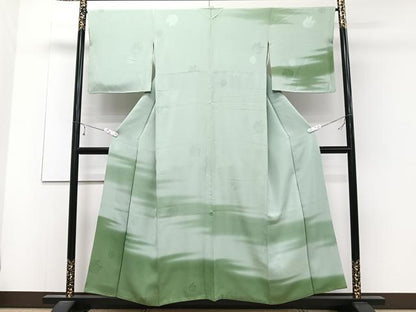 平和屋着物■訪問着 舞蝶地紋 暈し染め 正絹 逸品 CABD2946xi