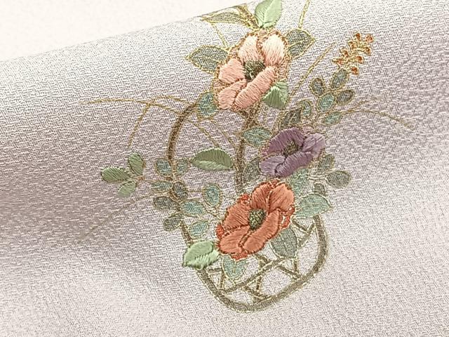平和屋着物■訪問着 刺繍 飾花文 金彩 正絹 逸品 CABD2953xi