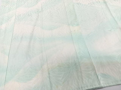 平和屋着物■長襦袢 無双仕立て 菊尽くし地紋 暈し染め 正絹 逸品 CABD2954xi