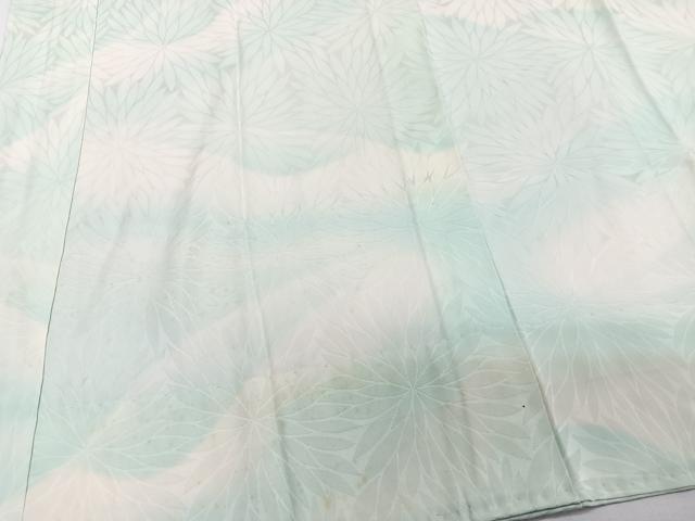 平和屋着物■長襦袢 無双仕立て 菊尽くし地紋 暈し染め 正絹 逸品 CABD2954xi