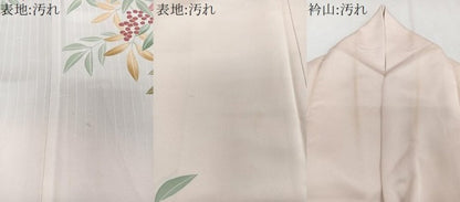 平和屋着物■訪問着 刺繍 南天文 正絹 逸品 CABD2960xi