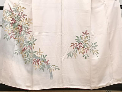 平和屋着物■訪問着 刺繍 南天文 正絹 逸品 CABD2960xi