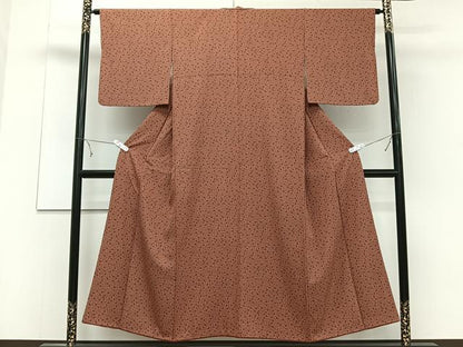 平和屋着物■上質な小紋 小花文 正絹 逸品 CABD2965xi