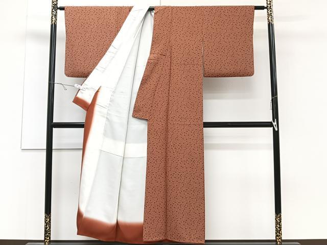 平和屋着物■上質な小紋 小花文 正絹 逸品 CABD2965xi