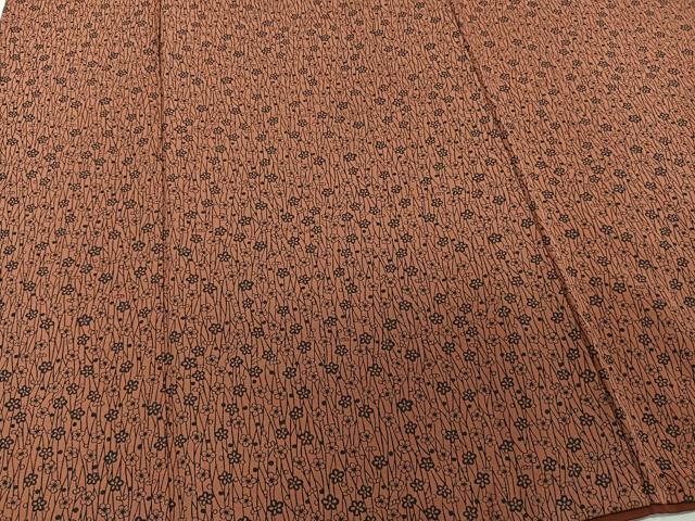 平和屋着物■上質な小紋 小花文 正絹 逸品 CABD2965xi