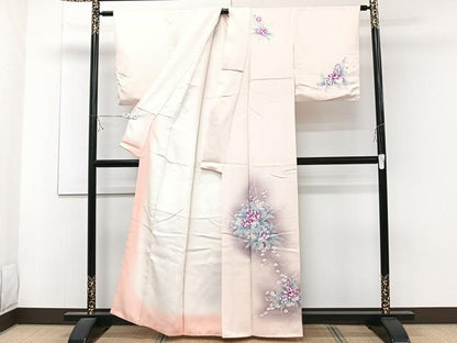 平和屋着物■訪問着 草花文 暈し染め 大丸扱い 正絹 逸品 CABD2981xi