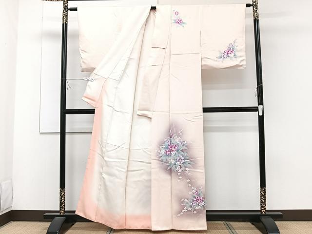 平和屋着物■訪問着 草花文 暈し染め 大丸扱い 正絹 逸品 CABD2981xi