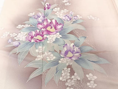 平和屋着物■訪問着 草花文 暈し染め 大丸扱い 正絹 逸品 CABD2981xi