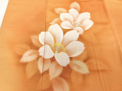 平和屋着物■訪問着 草花文 暈し染め 正絹 逸品 CABD2982xi
