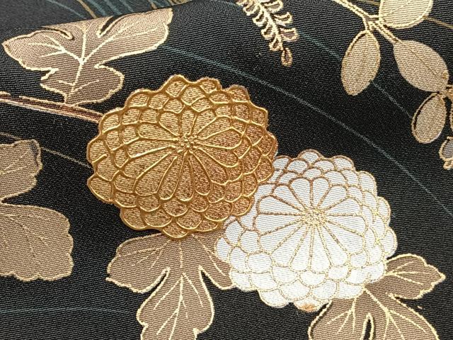 平和屋着物■豪華黒留袖 屏風枝松文 菊 金彩 正絹 逸品 CABD2991xi