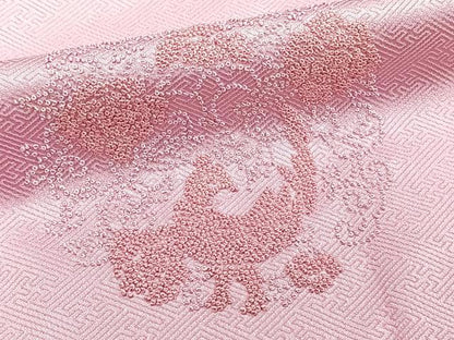 平和屋着物■中国三大刺繍 総相良刺繍 訪問着 花鳥文 正絹 逸品 CABD3000xi