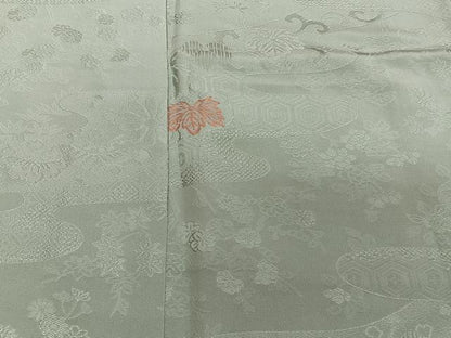 平和屋着物■訪問着 絵霞草花地紋 金糸 正絹 逸品 未使用 CABD3002xi