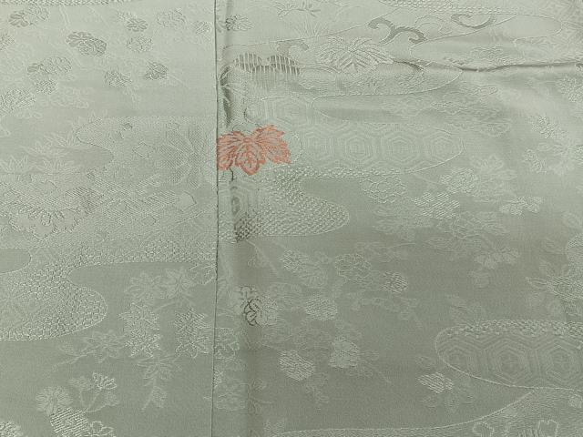 平和屋着物■訪問着 絵霞草花地紋 金糸 正絹 逸品 未使用 CABD3002xi