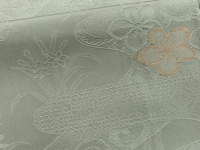平和屋着物■訪問着 絵霞草花地紋 金糸 正絹 逸品 未使用 CABD3002xi