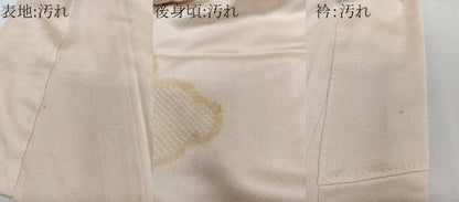 平和屋着物■訪問着 絞り 刺繍 片輪車花文 金糸 正絹 逸品 CABD3011xi