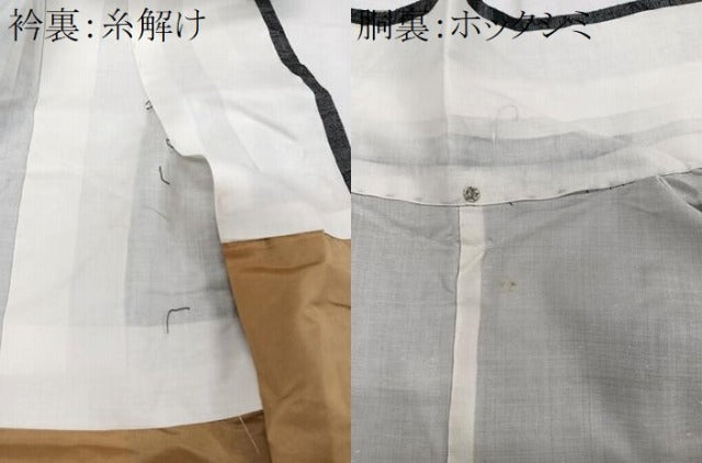 平和屋着物■上質な紬　風景文　黒地　正絹　逸品　CABD3018xi