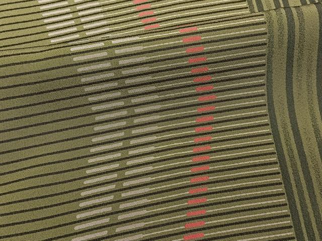 平和屋着物■上質な小紋 変わり縞 正絹 逸品 CABD3019xi
