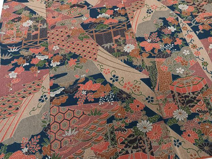 平和屋着物■上質な小紋　貝桶花文　松竹梅　正絹　逸品　CABD3042xi