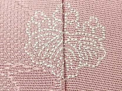 平和屋着物■上質な色無地　人物地紋　石竹色　正絹　逸品　未使用　CABD3065xi