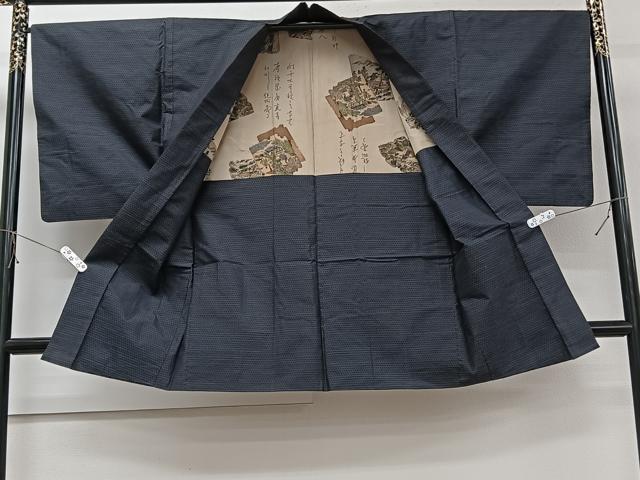 平和屋着物■男性 本場大島紬 アンサンブル 亀甲文 総詰め 正絹 逸品 CABD3076xi