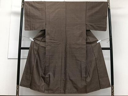 平和屋着物■男性　本場大島紬　横段文　正絹　逸品　CABD3079xi