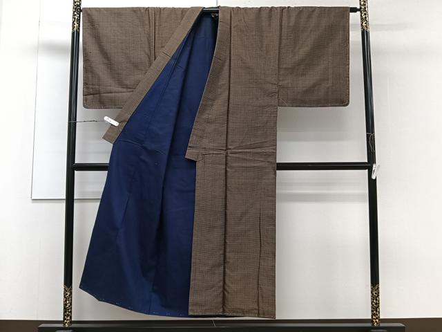 平和屋着物■男性　本場大島紬　横段文　正絹　逸品　CABD3079xi
