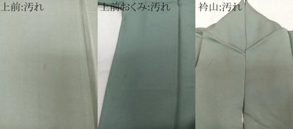 平和屋着物■上質な色無地　深川鼠色　正絹　逸品　CABD3099xi