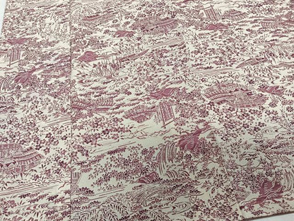 平和屋着物■上質な小紋　流水風景文　鬼しぼ縮緬　正絹　逸品　CABD3104xi