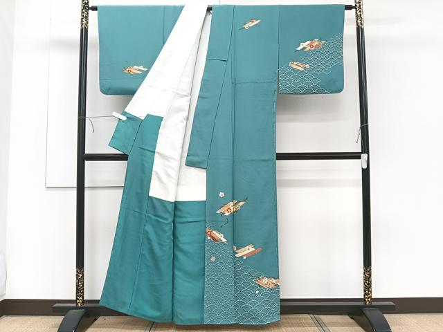 平和屋着物■訪問着　花筏　金彩　正絹　逸品　CABD3108xi