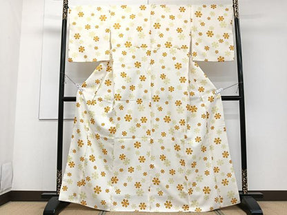 平和屋着物■小紋 舞花文 洗える着物 CABD3125xi