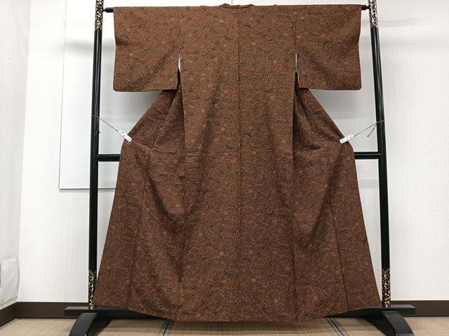 平和屋着物■小紋　花蝶文　洗える着物　CABD3127xi