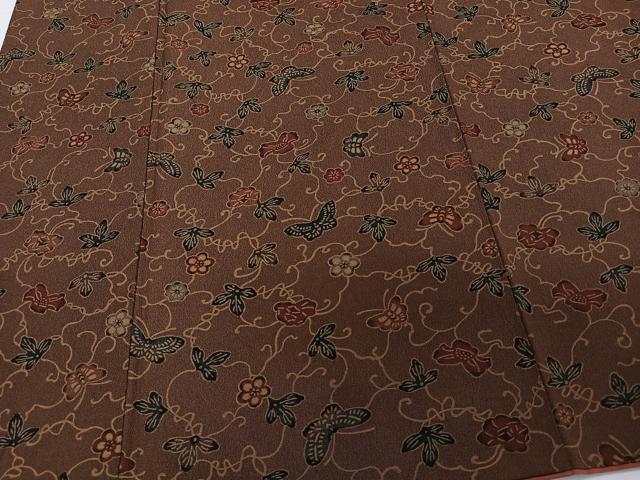 平和屋着物■小紋　花蝶文　洗える着物　CABD3127xi