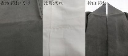 平和屋着物■豪華黒留袖　駒刺繍　尾長鳥枝松梅文　金彩　正絹　逸品　CABD3152xi