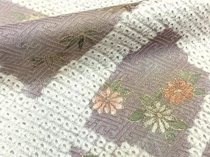平和屋着物■訪問着　絞り　籬花松文　金彩　正絹　逸品　CABD3180xi