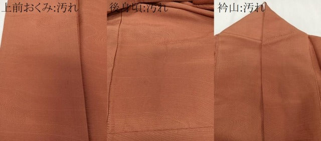 平和屋着物■上質な色無地　流水地紋　黄櫨染色　正絹　逸品　CABD3184xi