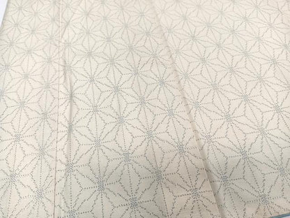 平和屋着物■上質な紬 麻の葉文様 正絹 逸品 CABD3187xi