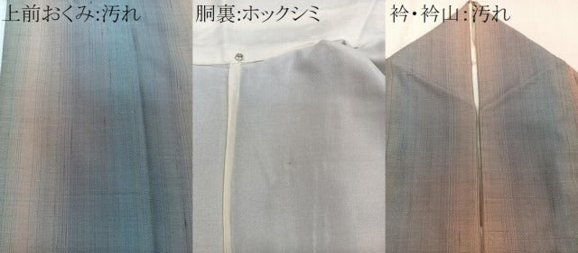 平和屋着物■上質な紬 間道 暈し染め 正絹 逸品 CABD3189xi