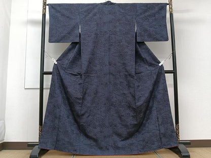平和屋着物■上質な紬　鼓文　正絹　逸品　CABD3193xi
