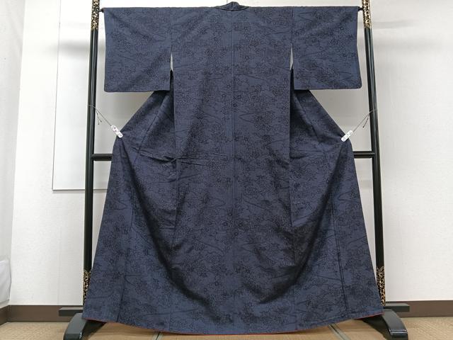 平和屋着物■上質な紬　鼓文　正絹　逸品　CABD3193xi