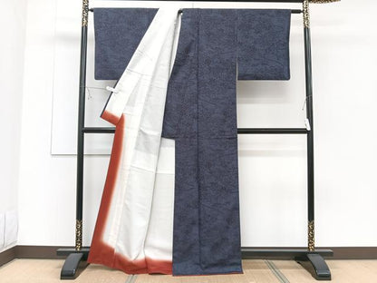 平和屋着物■上質な紬　鼓文　正絹　逸品　CABD3193xi