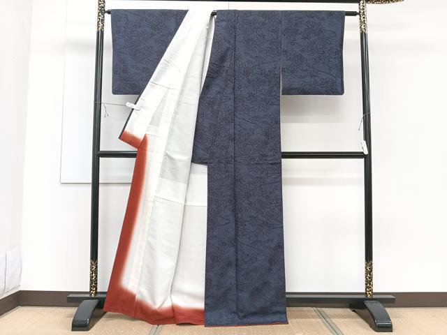 平和屋着物■上質な紬　鼓文　正絹　逸品　CABD3193xi