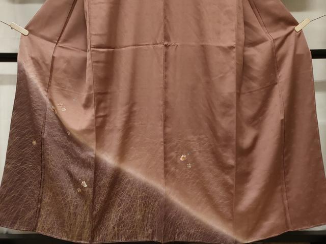 平和屋着物■訪問着　駒刺繍　花蝶文　暈し染め　金彩　正絹　逸品　未使用　CABD3233ev