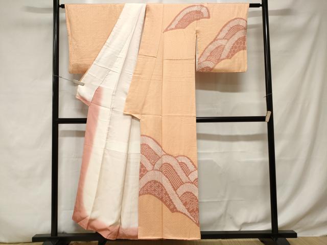 平和屋着物■訪問着　絞り　吉祥文　正絹　逸品　CABD3239ev