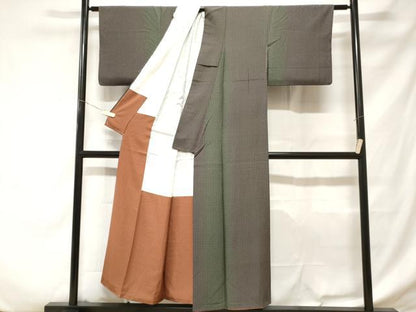 平和屋着物■上質な小紋　花間道　正絹　逸品　CABD3245ev