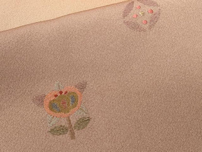 平和屋着物■訪問着　刺繍　橘　暈し染め　金彩　正絹　逸品　CABD3275ev